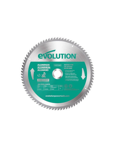Panza circular aluminiu 255x25.4x2.4 80T Evolution Aluminium